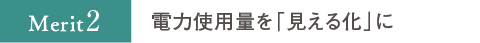 電力使用量を「見える化」に