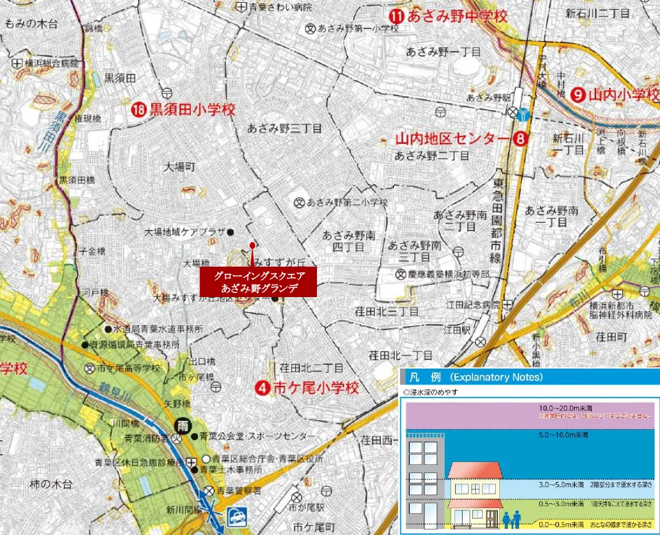 洪水ハザードマップ