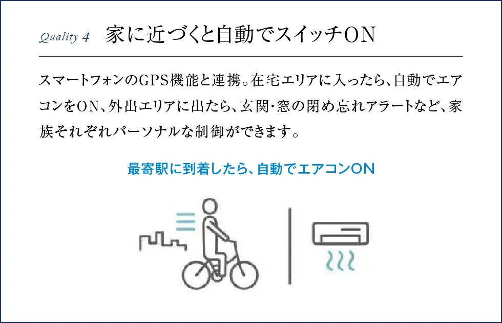 家に近づくと自動でスイッチON