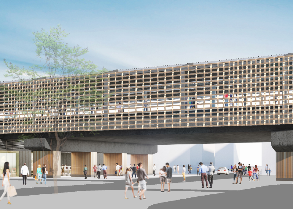 千歳烏山駅の新駅舎イメージCG
