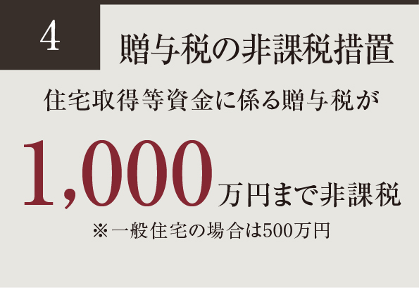 贈与税の非課税措置