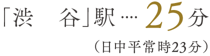 「渋谷」駅25分