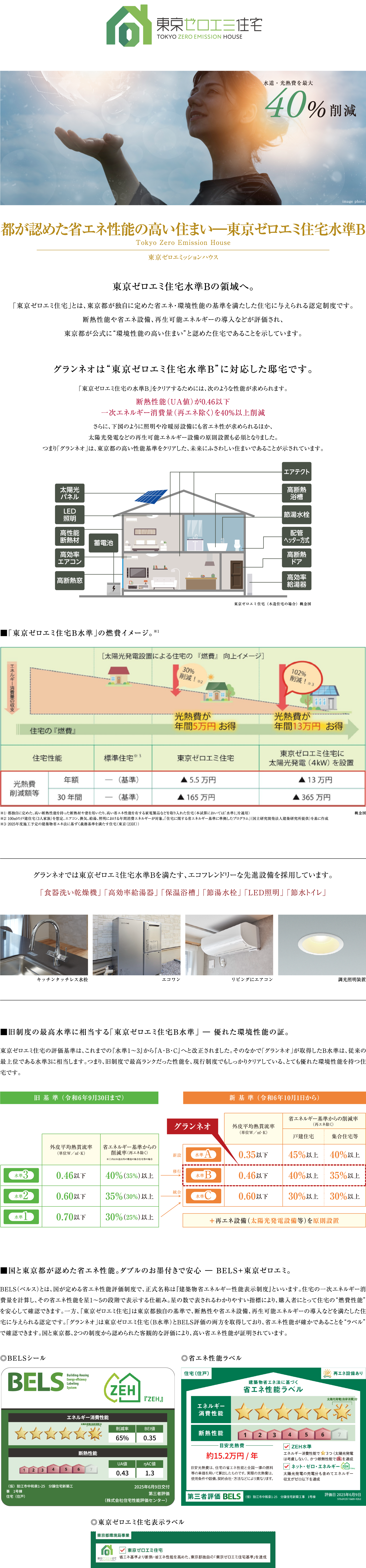都が認めた省エネ性能の高い住まい―東京ゼロエミ住宅水準B