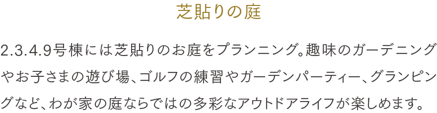 芝貼りの庭