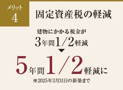 固定資産税の軽減