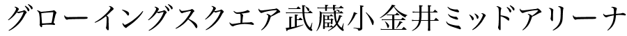 グローイングスクエア武蔵小金井ミッドアリーナ
