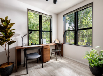 室内にいながらすぐそばに緑を感じるグリーンポイント