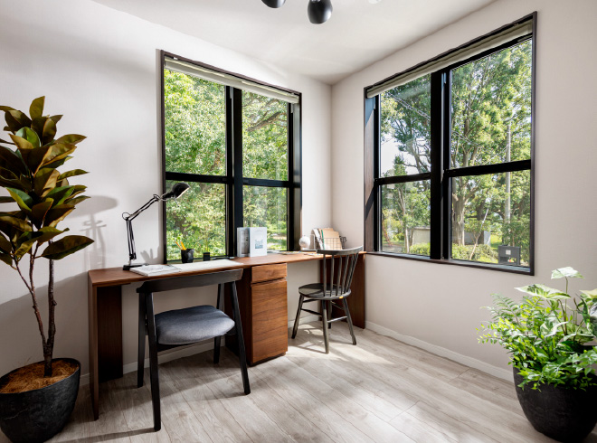 室内にいながらすぐそばに緑を感じるグリーンポイント