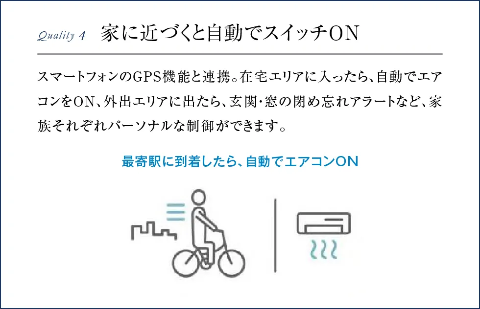 家に近づくと自動でスイッチON