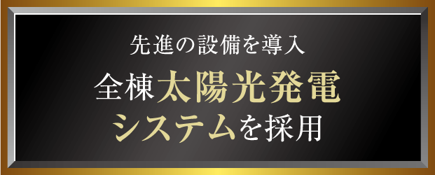 全棟太陽光発電システムを採用