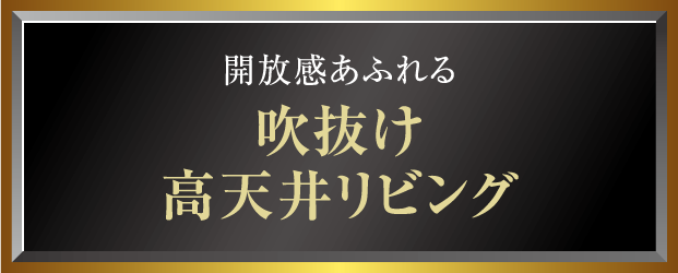 吹抜け高天井リビング